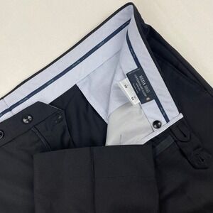 Reda 1865 Super 110s Wool Dress Pants Navy Blue Mens 42 Italy Contemporary